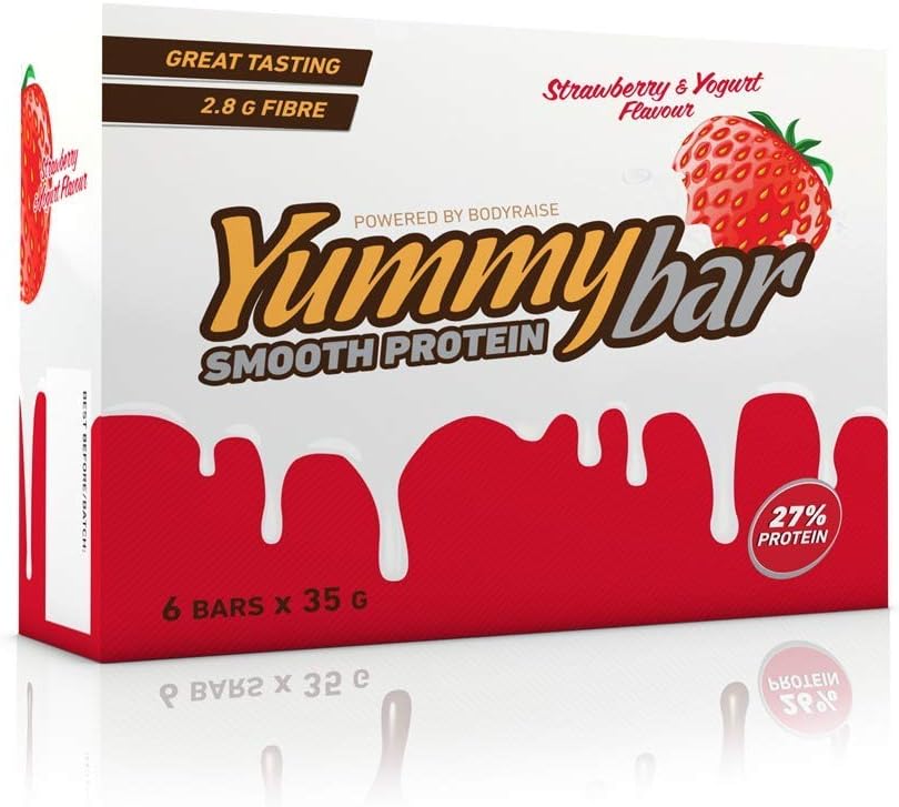 6 x Yummy Bar Smooth Protein 35 g Cookies and Cream