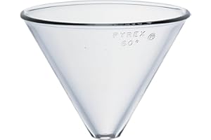Corning Pyrex Borosilicate Glass Plain Stemless Funnel, 100mm Top I.D