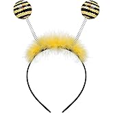 OSALADI Hair Ties Halloween Bee Headbands Bee Hair Bands Antenna Headband Hair Bands Bee Tentacle Headbands for Adults Bees