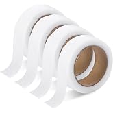 Opvixi 32 Yards Hem Tape, 4 Rolls Iron On No Sew Hemming Tape 0.75 Inch | Seamless Fabric Finish. Adhesive Bond. Easy Iron-On Application. Washable Hold. Flexible Cut Length. DIY Fabric Repair.