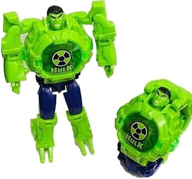 Amazon.com: Hanumex Hulk transformador Robot juguete convertirlo en reloj de pulsera digital para niños Vengadores Robot deformación reloj Hulk figuras Plus reloj: Clothing