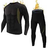 UYTWQS Thermal Underwear for Men, Long Johns Set with Fleece Lined, Cold Weather Underwear Set for Men Warm Base Layer