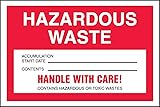 Accuform MHZW15PSC Adhesive Coated Paper Hazardous