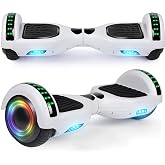 LIEAGLE Self-Balancing Scooter with Bluetooth Speaker and LED Hub Lights | All Terrain Hoverboard APP Control, Gifts for Kids