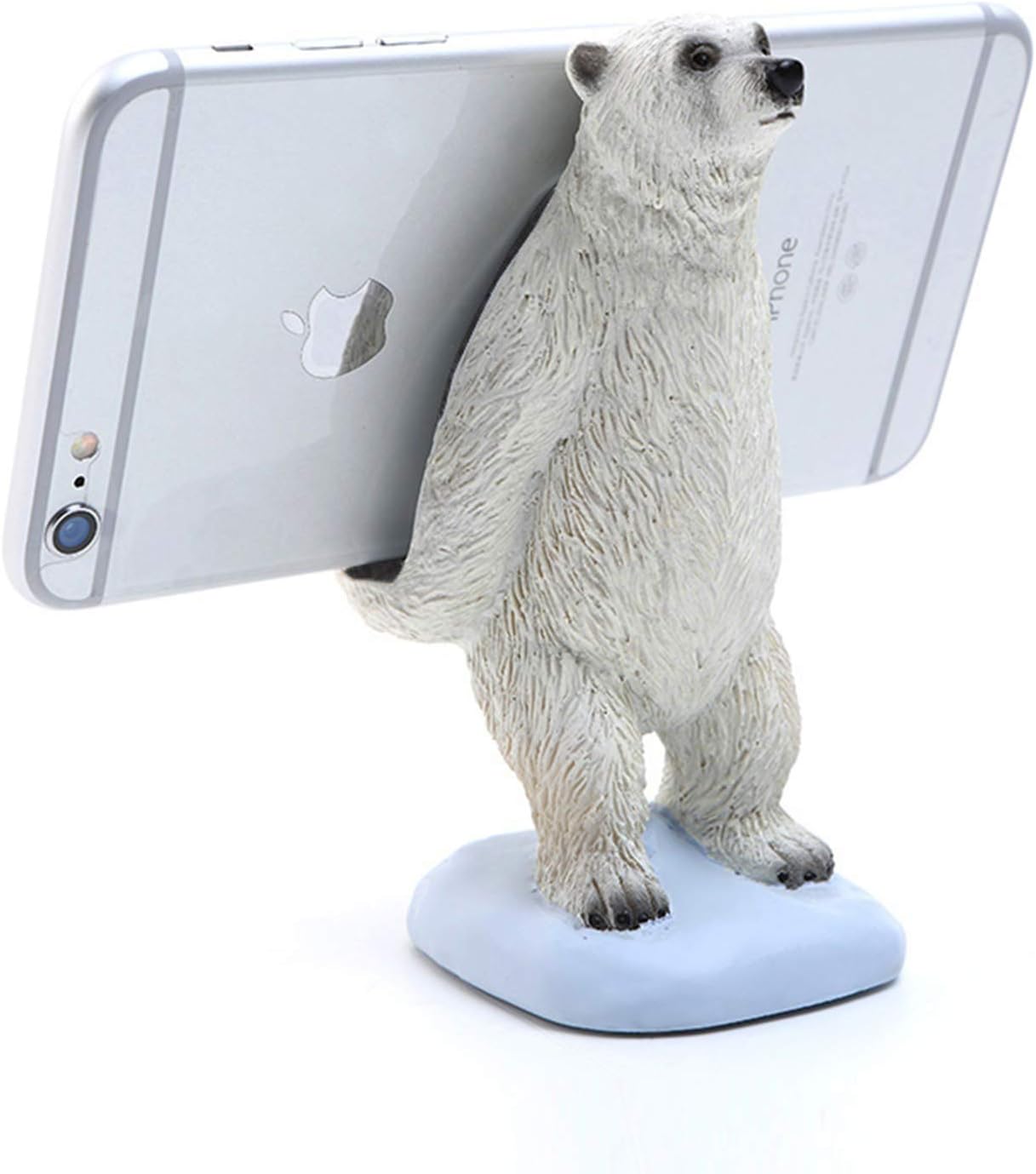 Amazon Com Oneyim Phone Holder For Desk Funny Polar Bear Cell Phone Stand Cartoon Animal Tablets Phone Holder Phone Supporter For Iphone Ipad Samsung Phone Polar Bear A Electronics