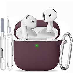 for AirPods 4 Case, Soft Silicone Protective Case