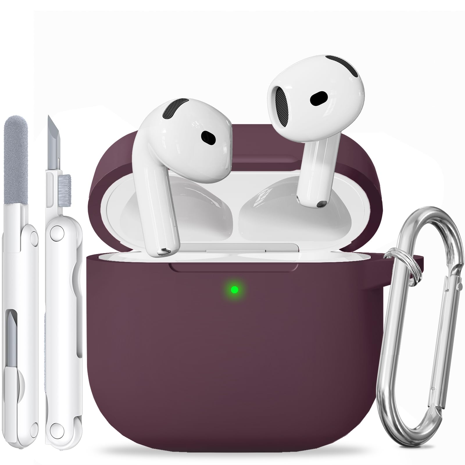 for AirPods 4 Case, Soft Silicone Protective Case
