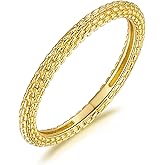 BYBAIZ 14K Gold Rings for Women Vintage Gold Rings for Women Non Tarnish Elegant Gorgeous Beauteous Statement Mens Rings 5-9