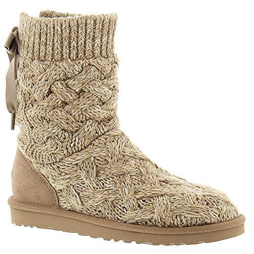 UGG Australia Women's Isla Boot, Heathered Oatmeal, 6