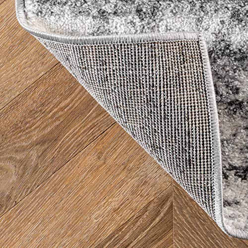 nuLOOM Misty Shades Deedra Area Rug, 5 ft x 8 ft Oval, Grey Pricepulse