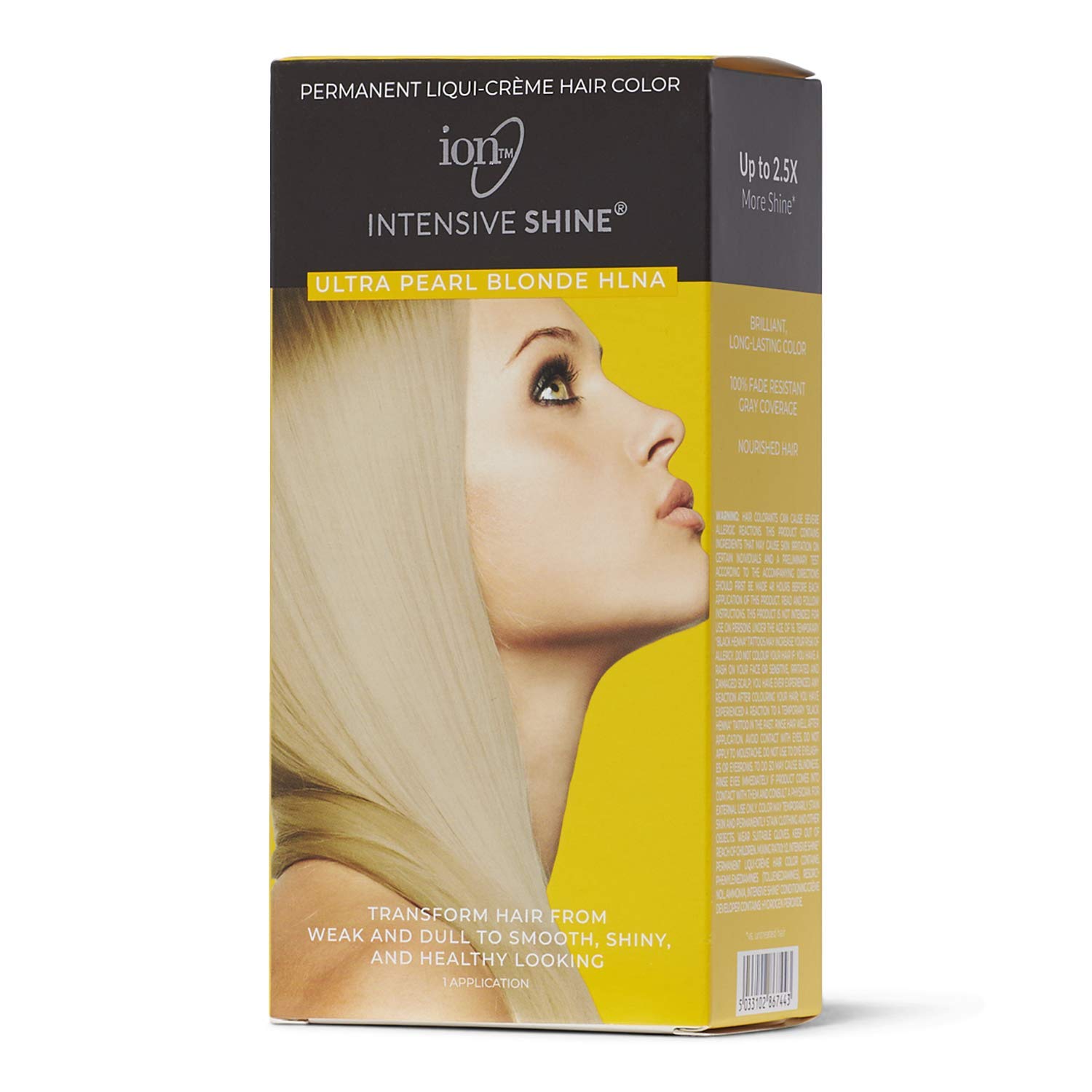 Amazon Com Intensive Shine Hair Color Kit Ultra Pearl Blonde