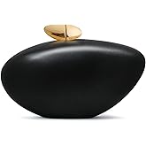 NEWROGENG Acrylic Shell Clutch Purse for Women, Marble Evening Bag with Magnetic Closure for Wedding Party