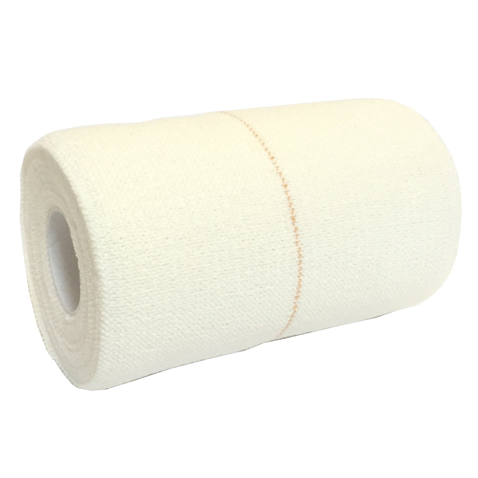 6 Rolls of 10CM X 4.5M QUALICARE PRO EAB Elastic Adhesive Bandage Athletic Sports Rugby Lifting Football Ankle Knee Elbow Wrist Muscle Joint Support Tape STRAPING White