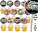 Splatoon Cupcake Picks Double-Sided Images Cake Topper -12, Video Game Truck Party Inklings Squid Sisters Paintball Shooter