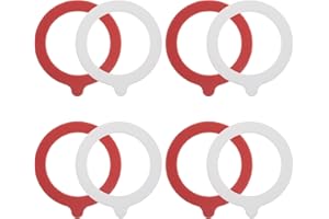 JOINPAYA 8pcs Food-grade Silicone Jar Gaskets for Mason Jars, 95mm Outer Diameter, Airtight Sealing Rings