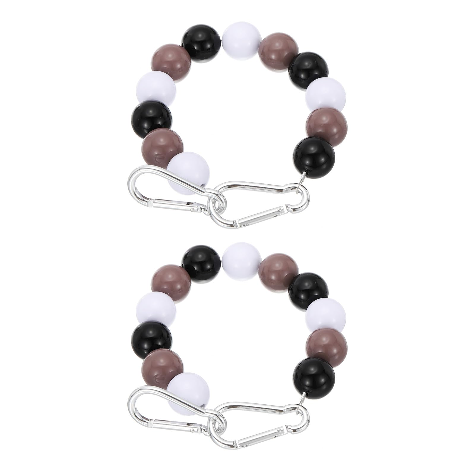 PATIKIL Flagpole Retainer Ring Flag Pole Accessories, 2 Pcs Flagpole Mount Ring Accessories Keep Flag Close to Pole with Stainless Steel Cable for Indoor Outdoor, Multicolored, 3"