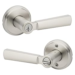 Kwikset Perth Entry Door Handle with Lock and