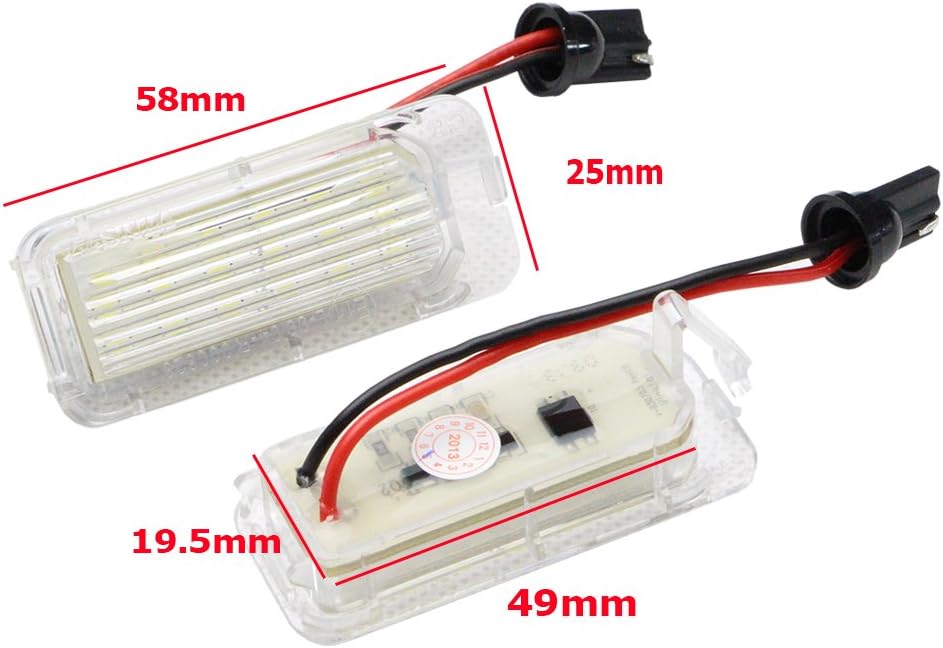 ford focus number plate bulb