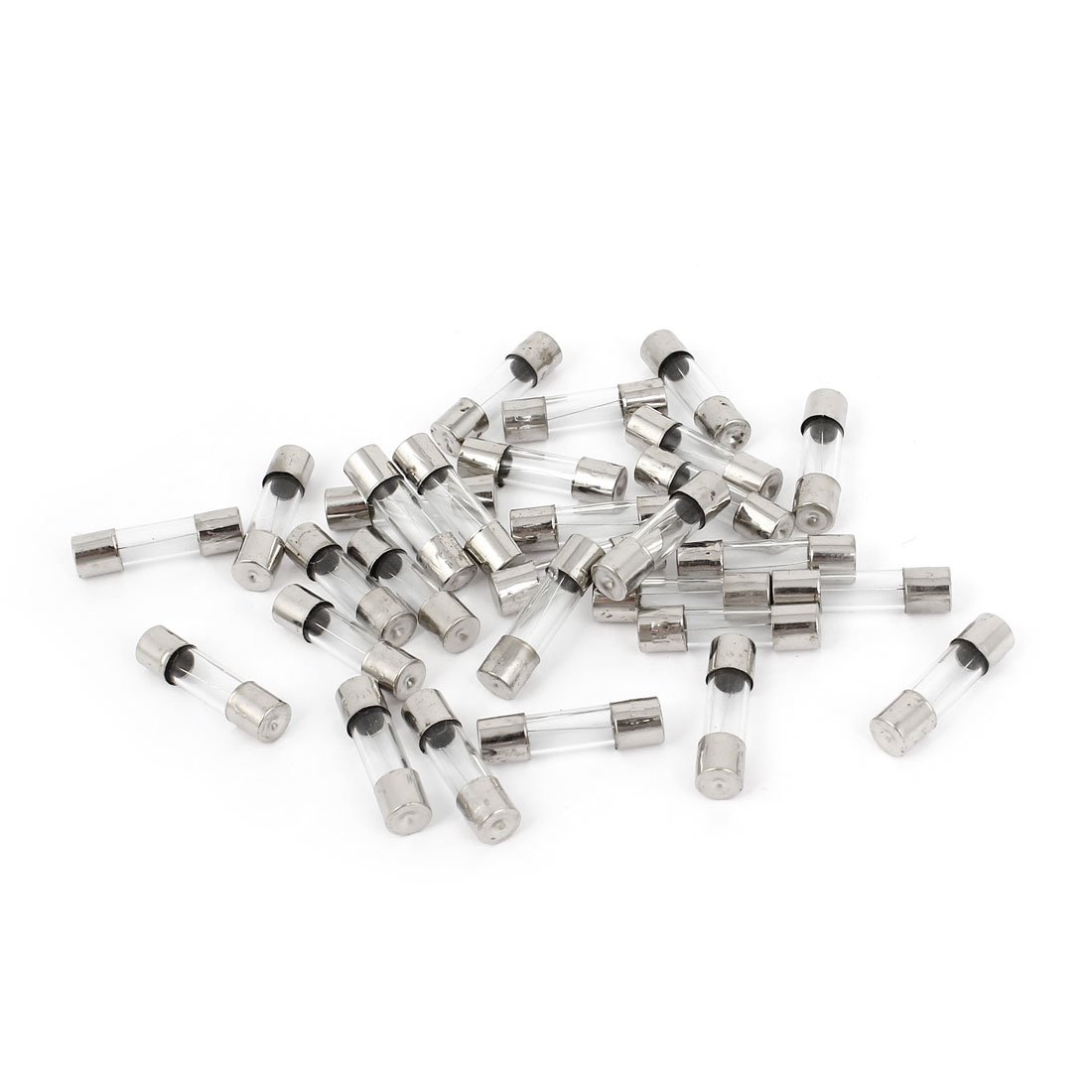sourcingmap 30 Pcs 250V 5A F5AL Quick Fast Blow Type Glass Tube Fuses 5mm x 20mm