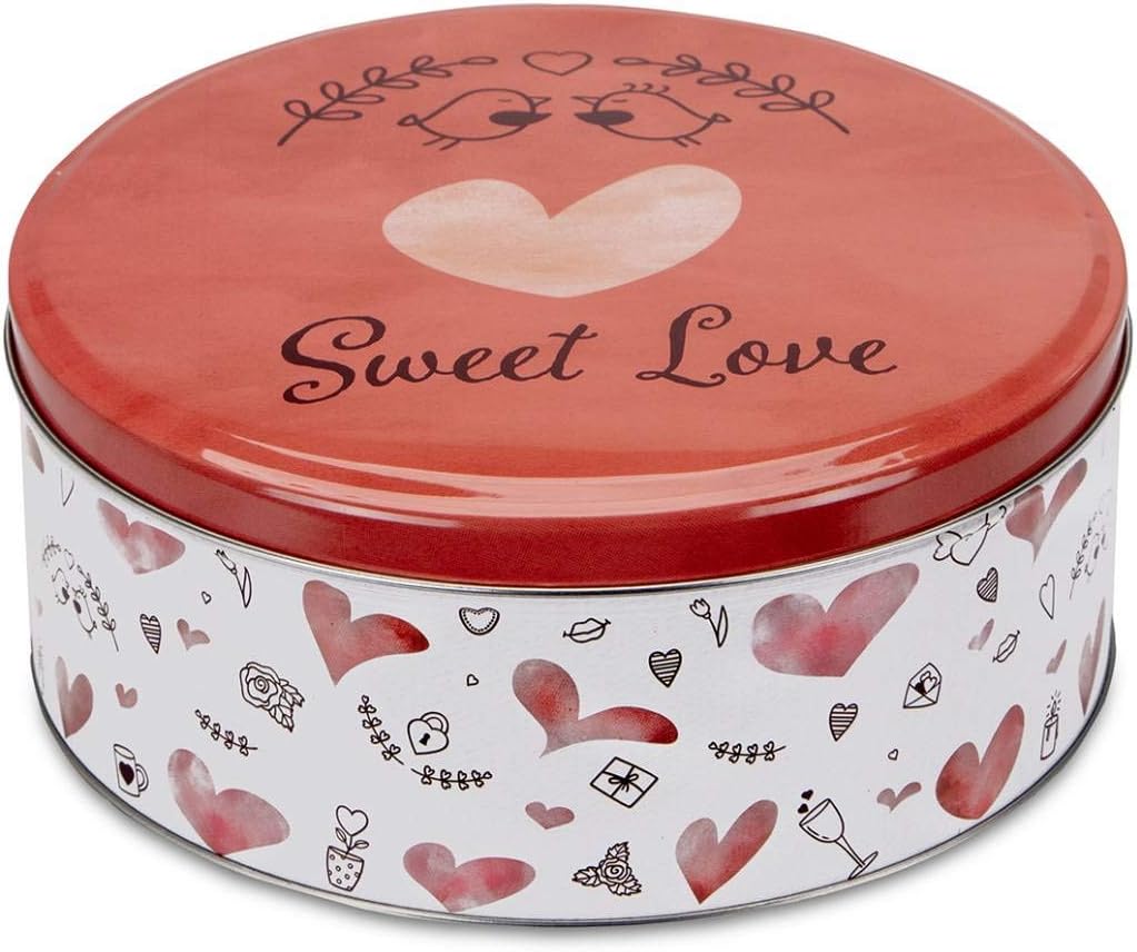 Städter Sweet Love Caja para galletas, hojalata blanca ...
