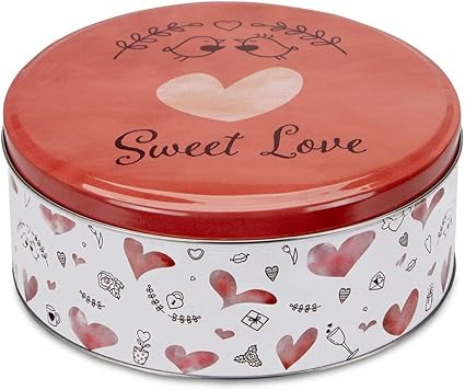Städter Sweet Love Caja para galletas, hojalata blanca ...