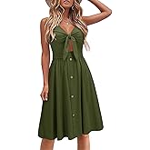 VOTEPRETTY Women's Summer Dresses Spring Sundresses Beach Clothes Outfit Vacation 2024 V Neck Casual Tropical Resort Hawaiian
