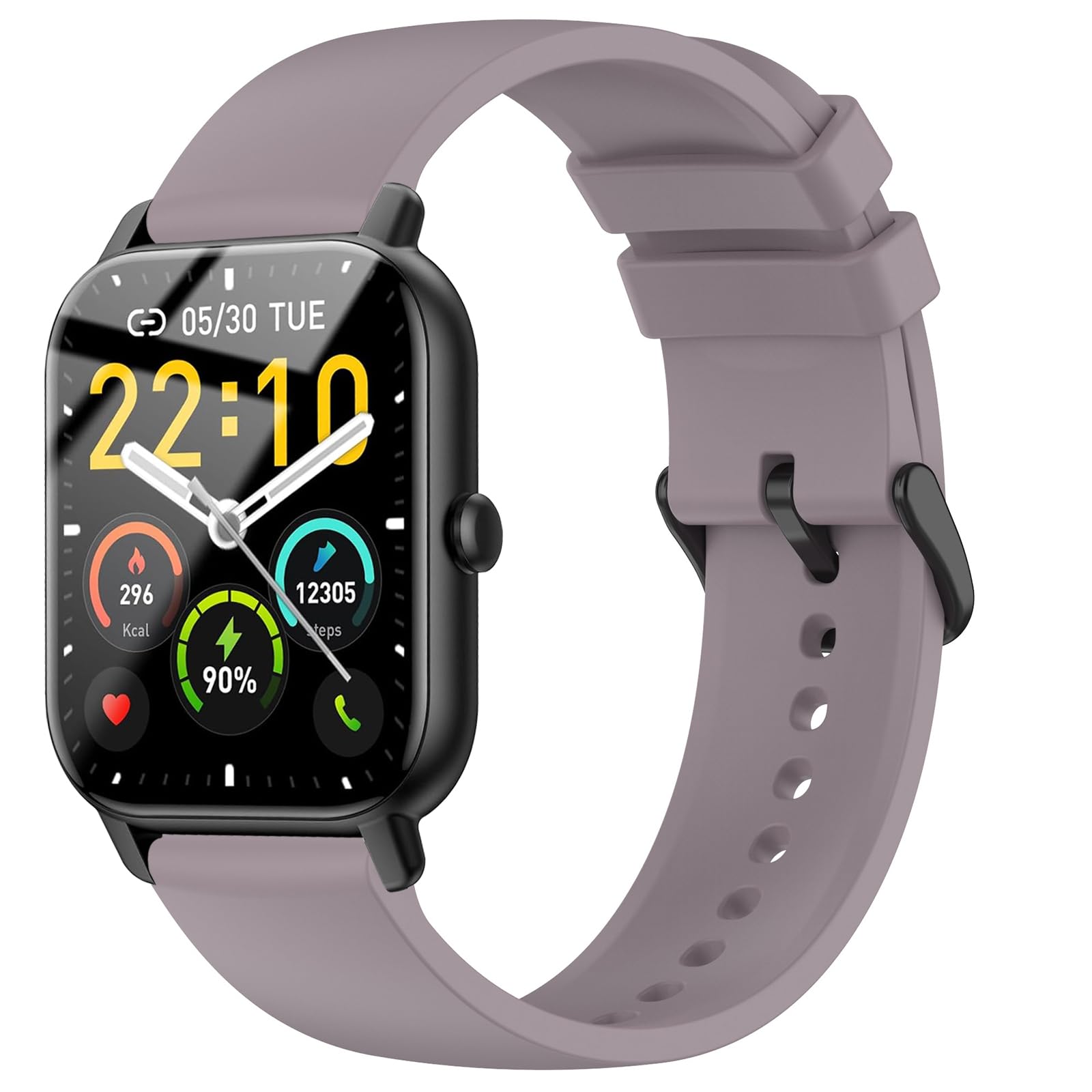 SUGARJAR Strap For Nerunsa P66D,22mm Silicone Band for Donerton T50S,T50H,Popglory P66,ENOMIR IDW19/LW51/LW11,TOOBUR IDW13/IDW16/IDW19/BW01,uaue T50S,Narcid P95/P66,TUYOMA LW36,WeurGhy Y6