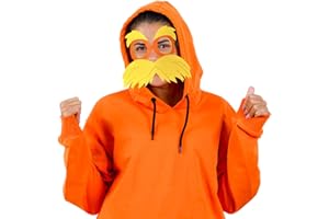 Luvfamday Yellow Mustache and Eyebrows Cosplay Costume Accessories Funny Party Favors Men Women