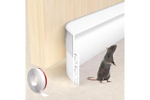 KNEELISA 39" White Under Door Draft Stopper for Exterior & Interior Doors,Door Soundproofing Noise Air Wind Blocker,Soundproof Door Gap Filler Bottom Seal Strip,Sound Proof Barrier Door Sweeps