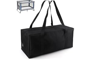 Goktvai Carry Bag for Graco Pack n Play, Oxford Cloth Foldable Duffle Bag with Zipper and Handle for Travel and Storage Accessories
