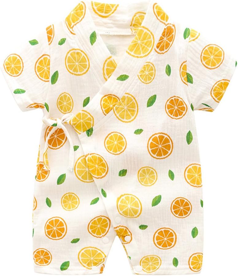 PAUBOLI Kimono Robe Newborn Cotton Yarn Robe Baby Romper Infant Japanese Pajamas…