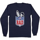 TeesAndTankYou Bunny Bowl 2026 Long Sleeve Shirt Unisex Large Navy