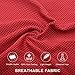 TANCANO Cooling Towel for Sports, Workout, Golf, Yoga, Swimming, Fitness, Gym, Pilates, Travel, Camping 40″x12″ Sweat Towel- Dark Redthumb 4