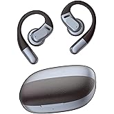HORNORM Open Ear Headphones, Bluetooth 5.4 Earphones Stereo Sound,54H Playtime, HD Clear Calls,Touch Control, Lightweight Comfort Wireless Open Ear Earbuds Fit Sports, Running, Cycling (Grey)