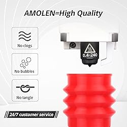 AMOLEN TPU 3D Printer Filament 1.75mm, Flexible