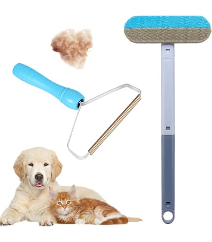 Multifunctional Pet Hair Remover Brush - 4-in-1 Reusable Tool For Furniture, Extendable To 17.3 Inches