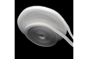 Youmeizer 3 Yards Extremely Thin and Soft Strong Doll Clothes Hook and Loop Fasteners Sewing Type Back Without Adhesive Doll Clothing Accessories DIY Handmade Materials (Beige, 0.23"/6mm)