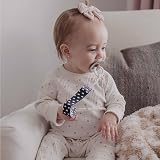 PUTSKA 4 Pack Dummy Clip Holder Soother Leash Black White view 3