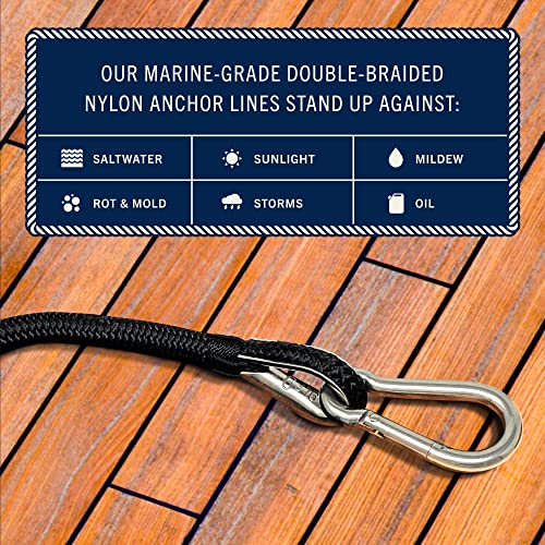 Rainier Supply Co. Boat Anchor Line 100 ft x 3/8 inch Anchor Rope