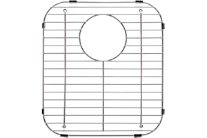 Franke Evolution Universal Double Bowl Sink Protection Grid in Stainless Steel with Rear Drain, FGD75, 13.125" x 11.625" x 1.25"