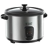 Russell Hobbs Cook@Home 19750-56 Reiskocher (700 W, 1,8 l) edelstahl/schwarz