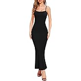Women Bodycon Maxi Dresses Sleeveless Spaghetti Strap Long Elegant Tight Mermaid Dress