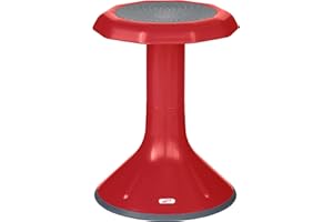 ECR4Kids ACE Active Core Engagement Wobble Stool, 18-Inch Seat Height, Flexible Seating, Red