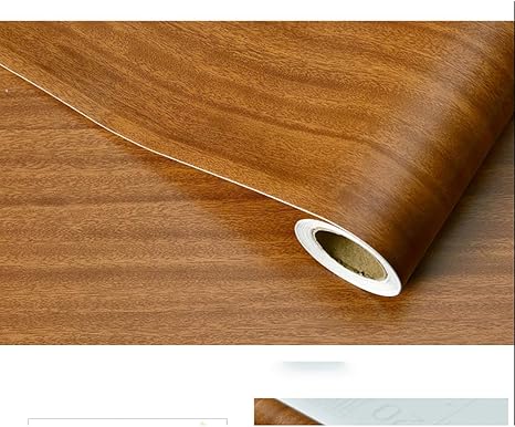 Amazon 木目調壁紙ステッカー防水壁紙自己接着家具キャビネットデスクトップリフォームステッカードアキャビネット装飾壁紙自己接着ラバーウッド 壁紙