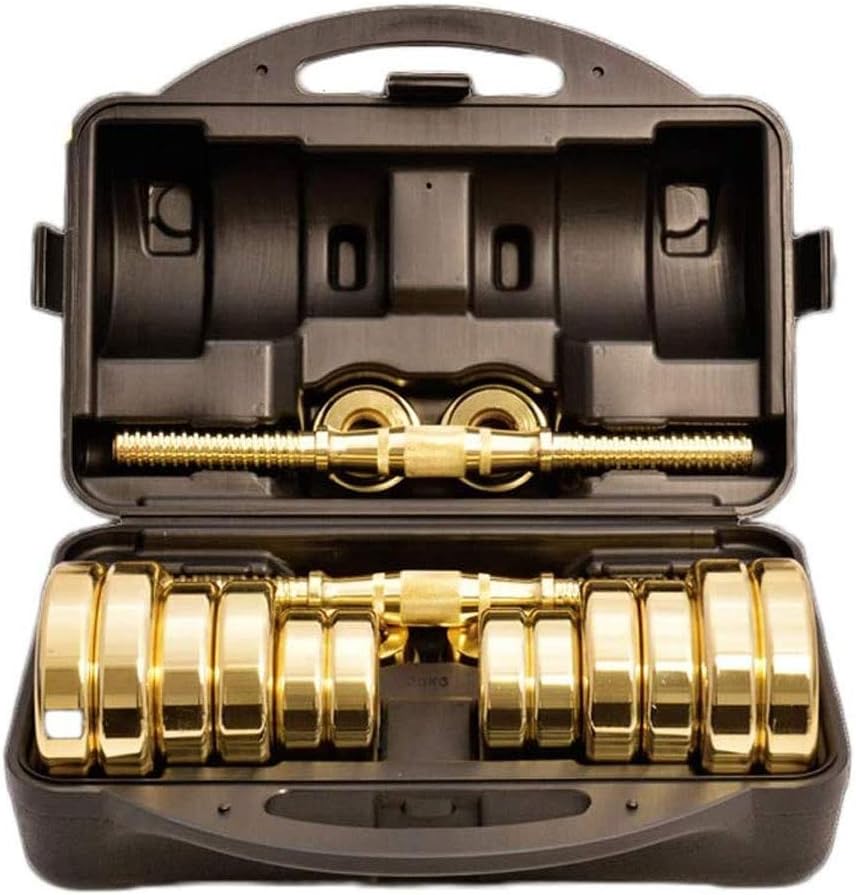 TZY Pure Steel Local Gold Dumbbell Men's Fitness Equipment Home Exercise arm Muscle Pair 20 / 30kg Barbell