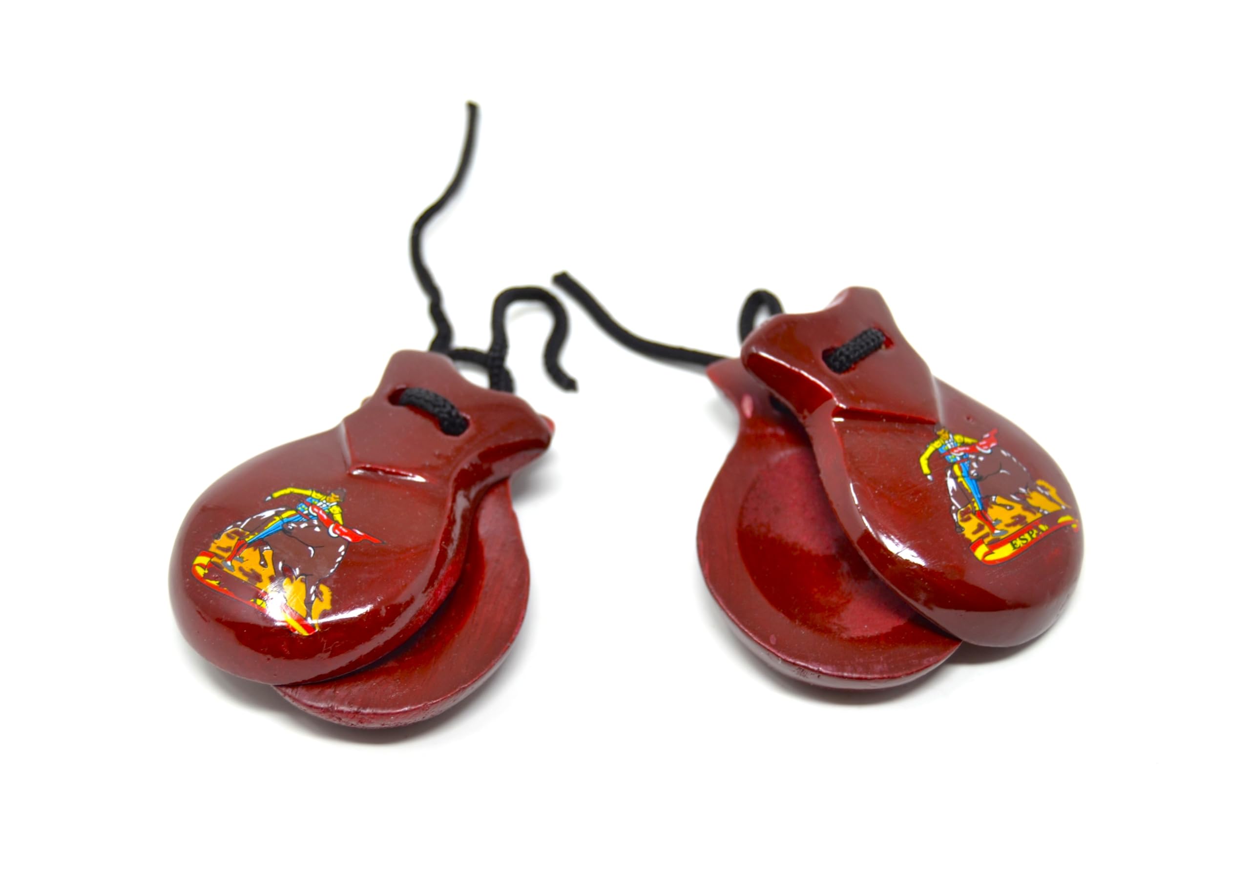 Brown 1 Pair Spanish Small Castings 6cm (2-6) Natural Pine Wood SIZE for little ones