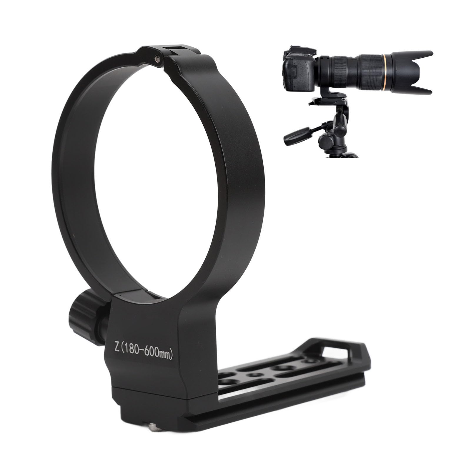 Lens Collar Tripod Mount Ring, Support Bracket Holder Built in Quick Release Plate, Tripod Mount Ring Stand Base for Z 180-600mm F/5.6-6.3 VR