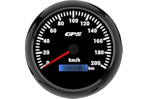 ELING Waterproof 110mm 0-200km/h Speedometer GPS Odometer with 7 Colors Backlights 12Volt 24V for Auto Motorcycle Racing Boat