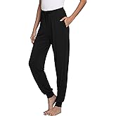 GYS Women's Pajama Pants - Viscose Made from Bamboo, Joggers Pants with Pockets Comfy Lounge Sleep Pants Pj Bottoms