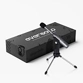 EVERSOLO EM-01 Measurement Microphone,Omnidirectional Calibrated Microphone, for Measurement REW, Dirac&amp;More, Acoustic Calibration, Home Recording, Online Meetings, Live Streaming,